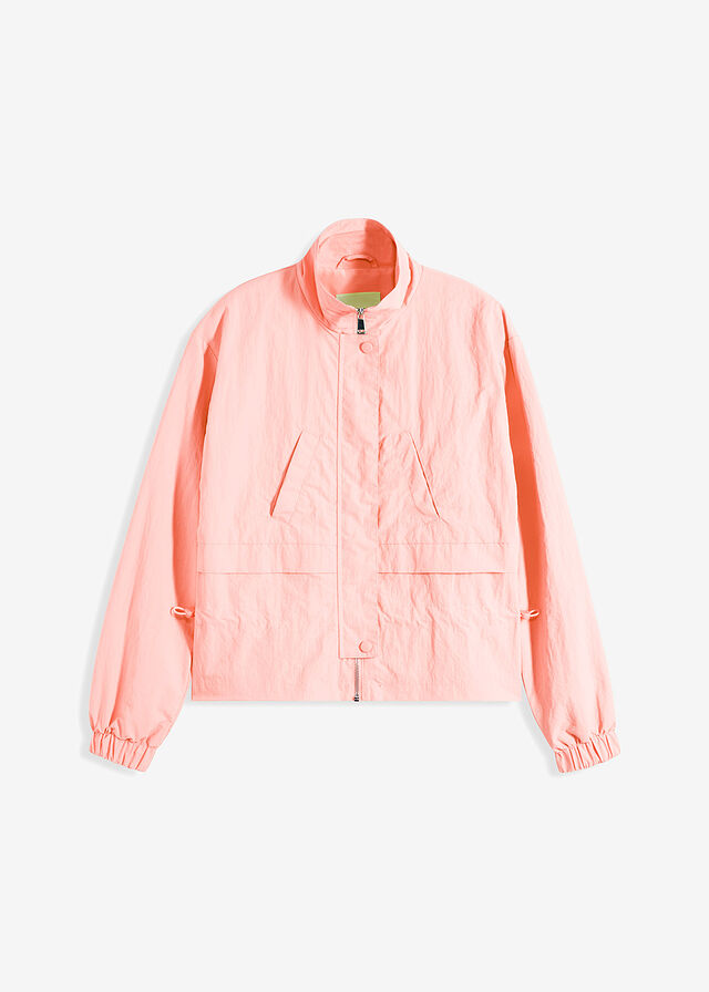 Chaqueta corta con cordón ajustable en la cintura