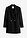 Chaqueta larga con botones decorativos - Negro - bonprix