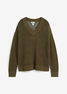 sudadera-de-ajour-de-mezcla-de-lino-ligero