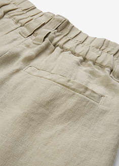 Pantalón de pinzas de lino puro