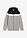 Chaqueta de chándal con capucha en suave mezcla de algodón - negro/gris claro jaspeado/blanco moteado - bonprix