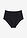 Braguita de bikini highwaist con pernera normal - Negro - bonprix