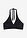 Top de bikini anudado al cuello - Negro - bonprix