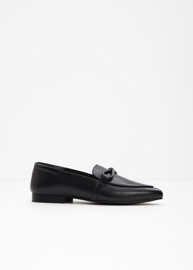 Mocasín de piel
