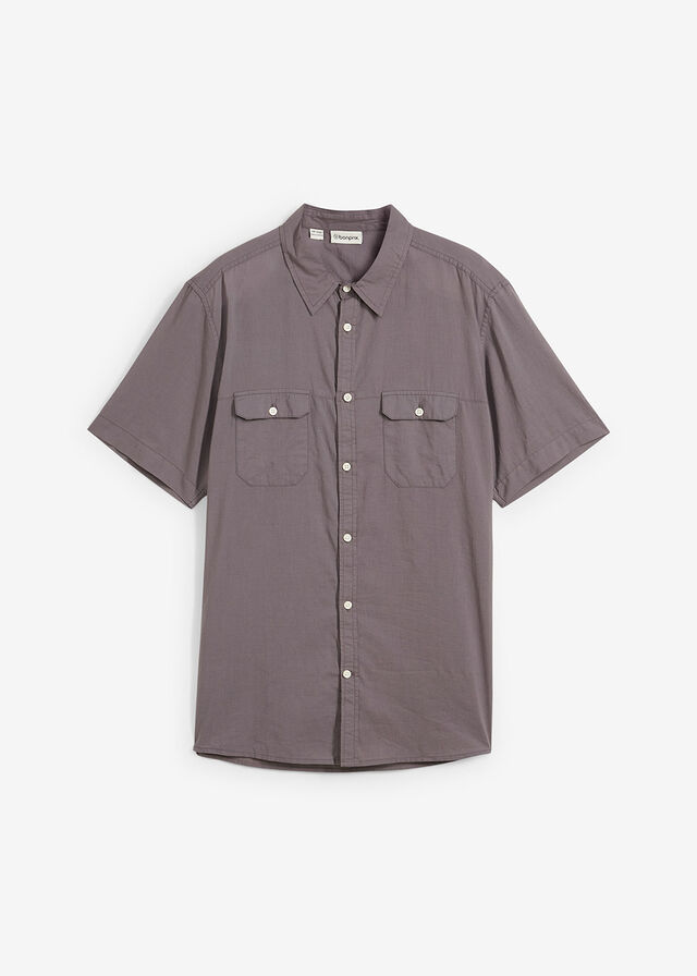 Camisa de manga corta de algodón puro