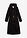 Abrigo tipo trenka con capucha desmontable - Negro - bonprix