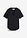 Blusa de manga corta de mezcla de viscosa firme - Negro - bonprix
