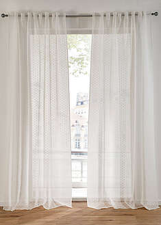 Cortina con lunares de jacquard (1 unidad)