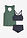 Tankini (3 piezas) con top tipo bandeau - musgo-azul oscuro - bonprix