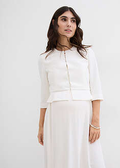 Americana corta premamá de satén