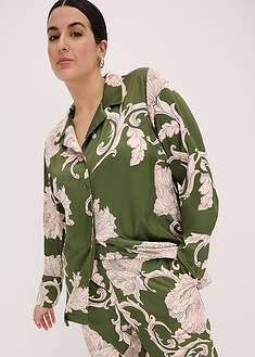 Blusa de satén fluido