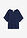 Camiseta con contenido de seda e inserto de tejido - Azul marino - bonprix