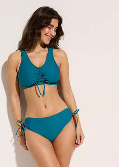 Bikini tipo bustier (2 piezas) con cintas para anudar