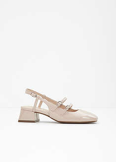 Zapatos de tacón con talón al descubierto