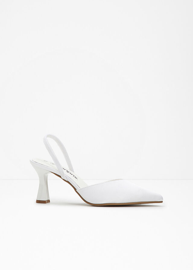 Zapatos de tacón con talón al descubierto Blanco • € • bonprix