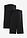 Pantalón premamá estilo ciclista de algodón orgánico (2 unidades) - Negro-negro - bonprix