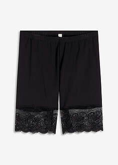 Pantalón ciclista antirrozaduras de poliamida con piernas de encaje