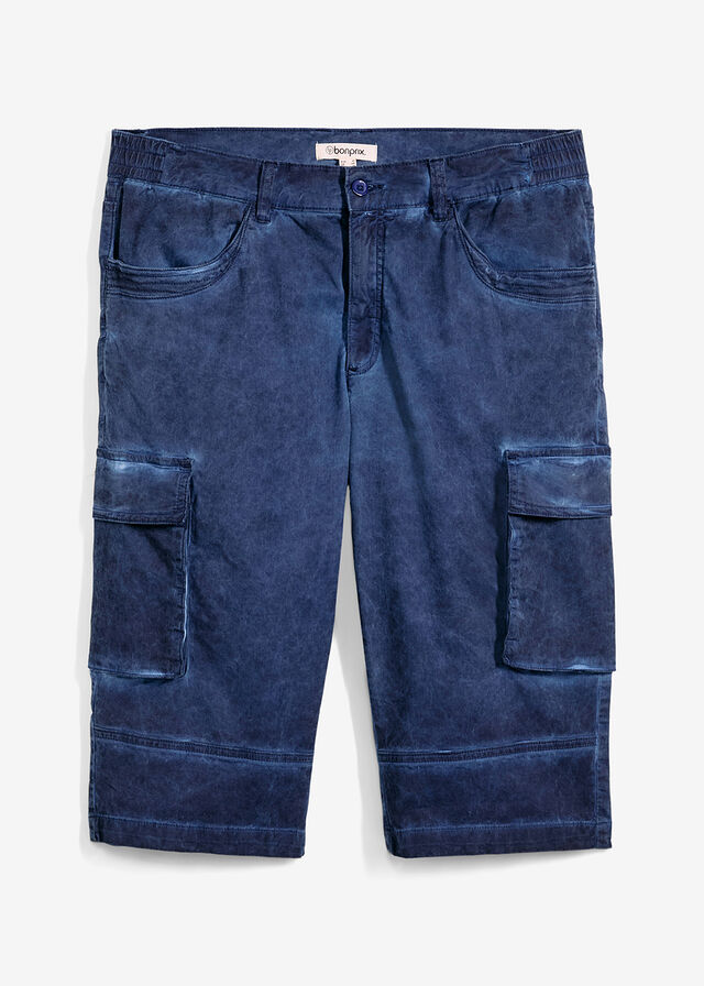 Bermudas elásticas tipo cargo con corte cómodo y regular