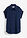 Blusa de manga corta con poliéster reciclado - Azul marino - bonprix