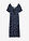 Vestido midi de mezcla de viscosa - Azul marino-blanco de lunares - bonprix