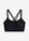 Top de bikini bustier con tirantes cruzados - Negro - bonprix
