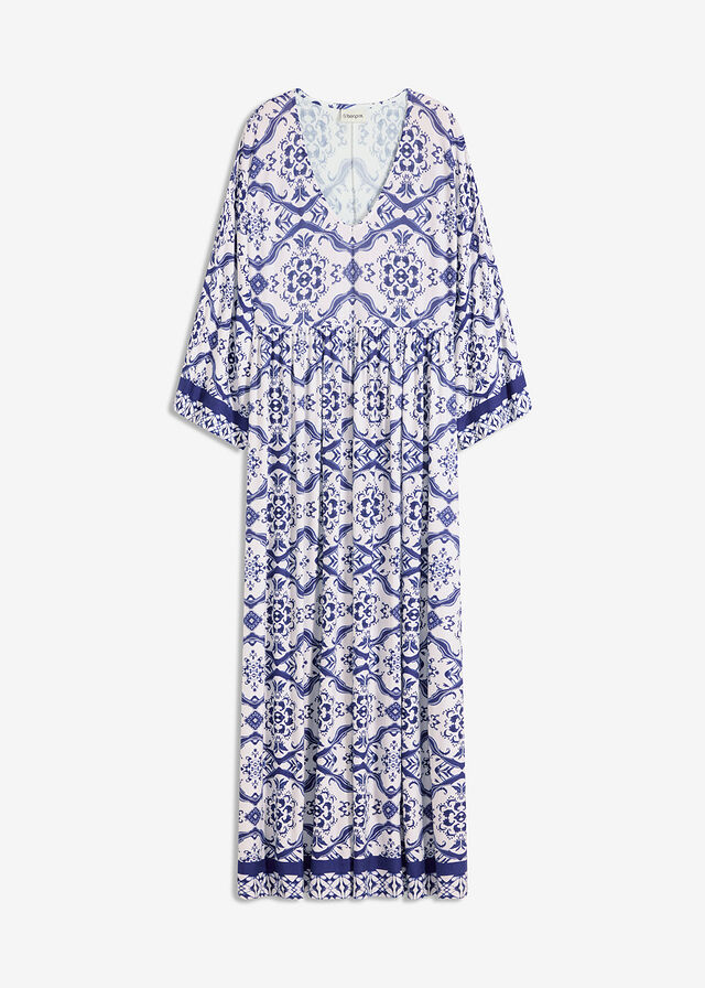 Vestido largo de mezcla de viscosa suave
