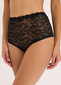 Braga de talle alto (3 unidades) de encaje