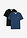 Camiseta de algodón orgánico puro (2 unidades) - Azul marino+negro - bonprix