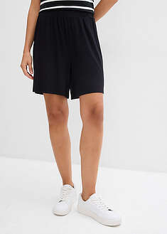 Pantalón corto sin cierre de mezcla de viscosa suave