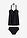 Tankini largo con tirantes decorados (2 piezas) - Negro - bonprix