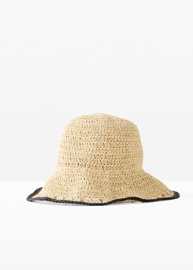 Sombrero de pescador de paja de fibra de papel