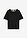 Camiseta con ribete de encaje - Negro-blanco lana - bonprix