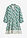 Vestido con aspecto de lino - blanco lana-verde pimiento - bonprix