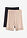 Pantalón ciclista antirrozaduras de material transpirable (2 unidades) - Negro + beige tiza - bonprix