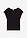 Camiseta de algodón puro con adorno - Negro - bonprix