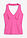 Top con cuello halter y escote pronunciado - fucsia - bonprix