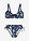 Bikini reductor con cinta para anudar (2 piezas) - azul marino/blanco/amarillo - bonprix