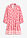 Vestido con aspecto de lino - blanco lana-rosa caliente - bonprix