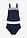 Tankini (2 piezas) con tirantes anchos - Azul marino - bonprix