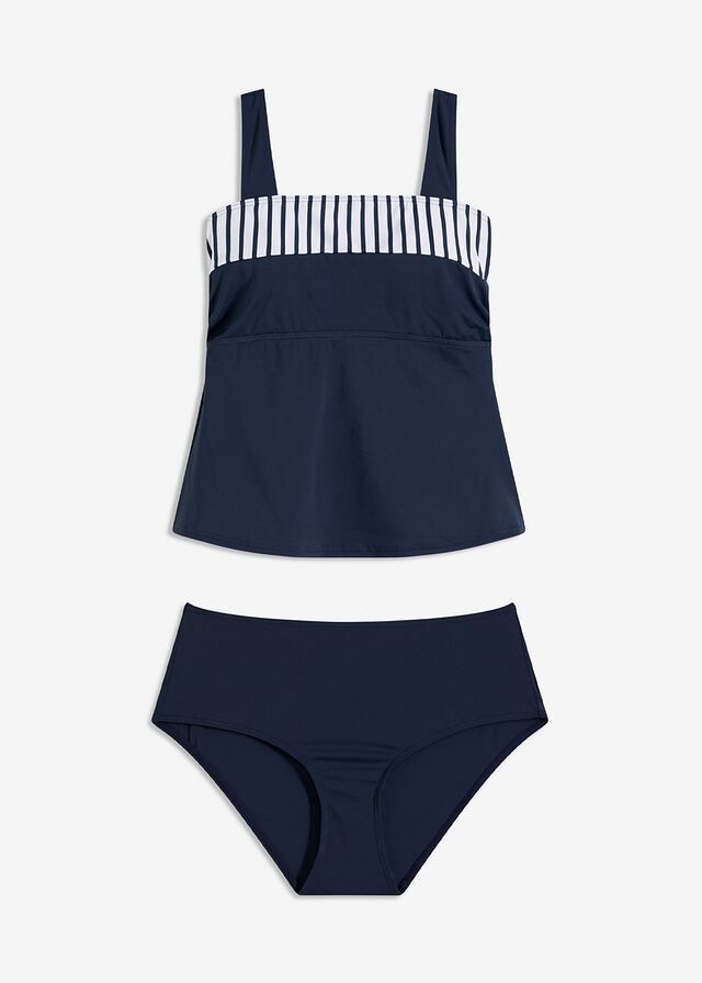 Tankini (2 piezas) con tirantes anchos
