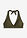 Top de bikini halter con escote en V - Verde oliva oscuro - bonprix