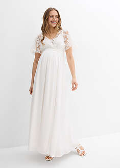 Vestido de novia premamá 2 en 1 con función de lactancia
