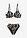 Bikini con aros (2 piezas) - Negro/beige con estampado gráfico - bonprix