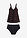 Tankini largo (2 piezas) - Negro - bonprix
