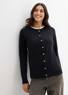 Chaqueta de punto con cuello redondo
