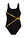 Bañador con efecto moldeador ligero y detalles dorados - Negro-oro - bonprix