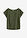 Camiseta con encaje calado - caqui oscuro - bonprix