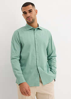 Camisa formal de algodón puro con corte regular