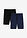 Bermudas ligera (2 unidades) - Azul marino-negro - bonprix