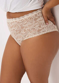 Braga de talle alto (3 unidades) de encaje